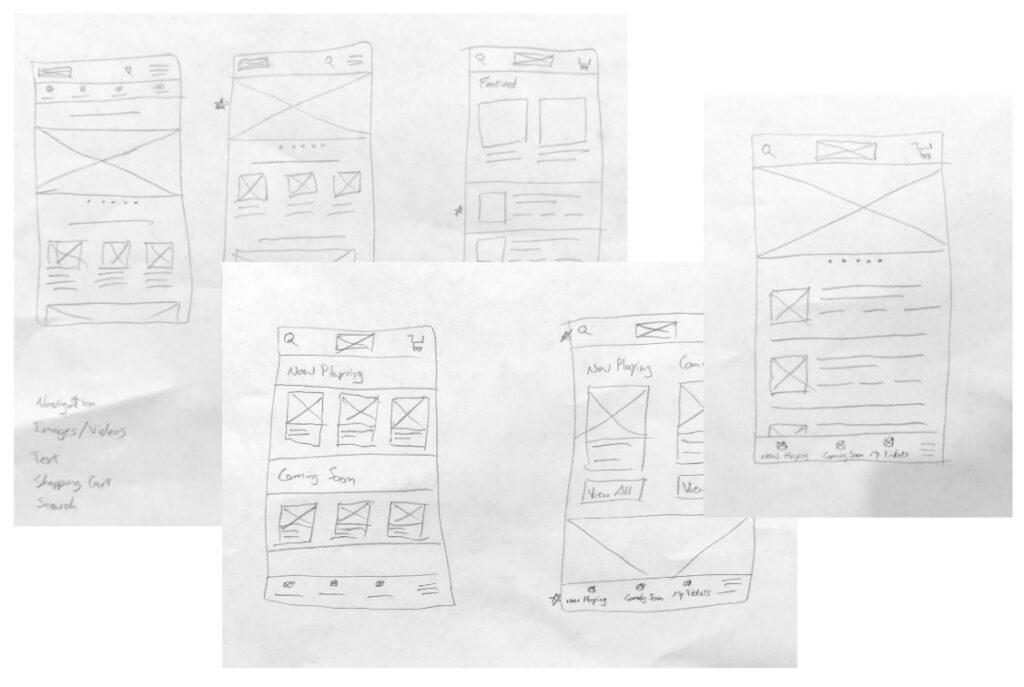 Initial design sketches